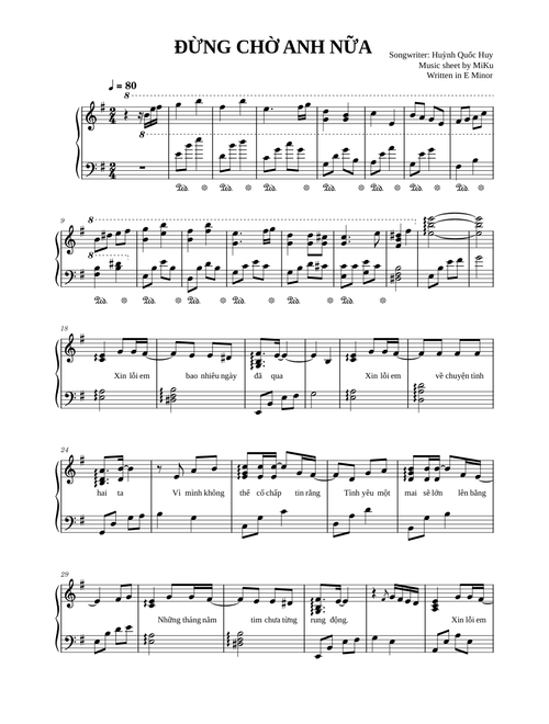 Đừng chờ anh nữa (Huỳnh Quốc Huy) - Tăng Phúc
