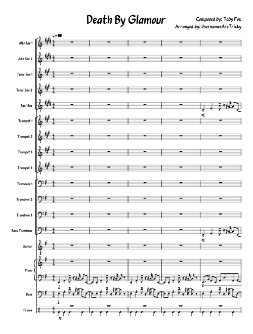 Death by Glamour - Jazz Band Arrangement