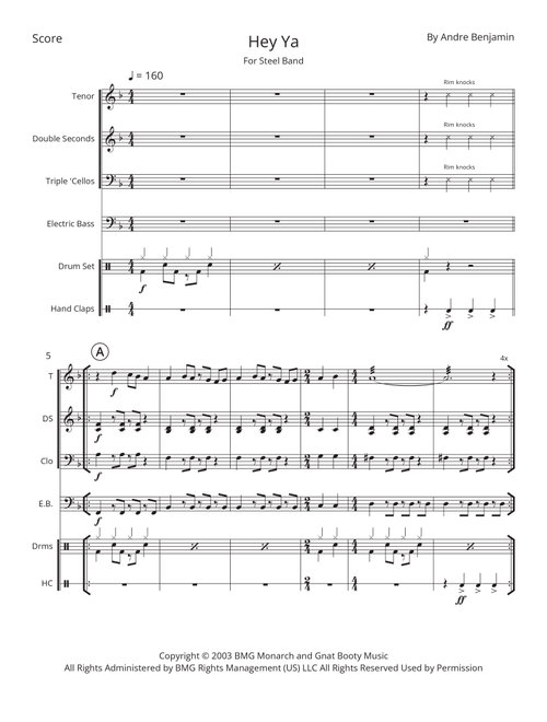 Hey Ya! (Arr. Ben Justis) - OutKast (Steel Drum Band)