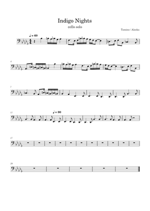 Indigo night – Tamino Sheet Music with Chords for Piano (Solo