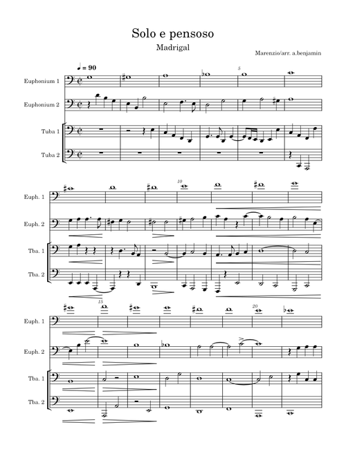 Solo e pensoso - Luca Marenzio