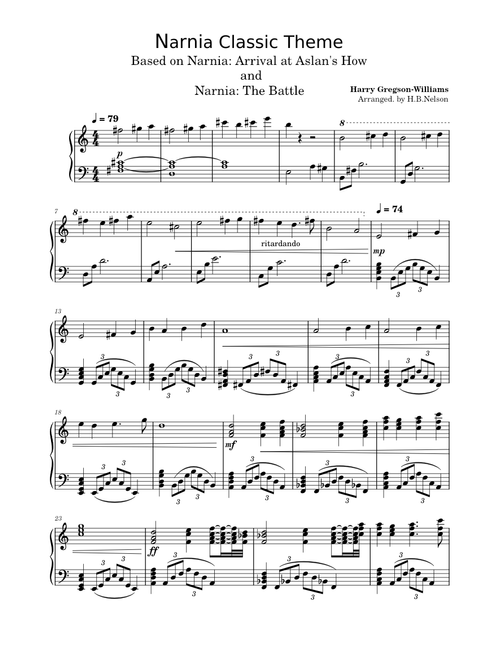 Narnia Main Theme – Harry Gregson-Williams (Original Version)