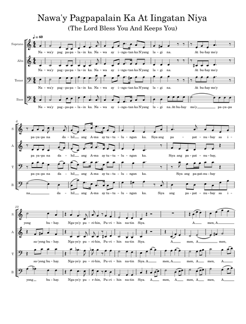 Nawa'y Pagpapalain Ka At Iingatan Niya (The Lord Bless You And Keep You - Peter C. Lutkin)