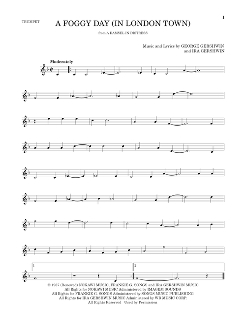 A Foggy Day (In London Town) - George Gershwin, Ira Gershwin (Trumpet Solo)