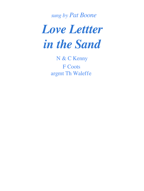 love lettters in the sand
