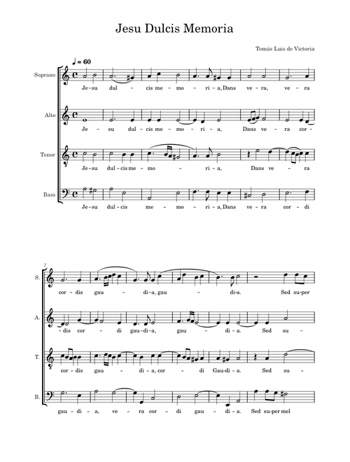 Jesu, dulcis memoria – Tomás Luis de Victoria