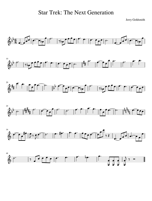 Star Trek - The Next Generation Theme - Violin