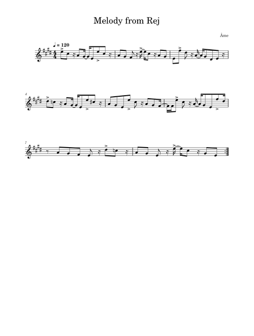 Theme from Rej – Âme