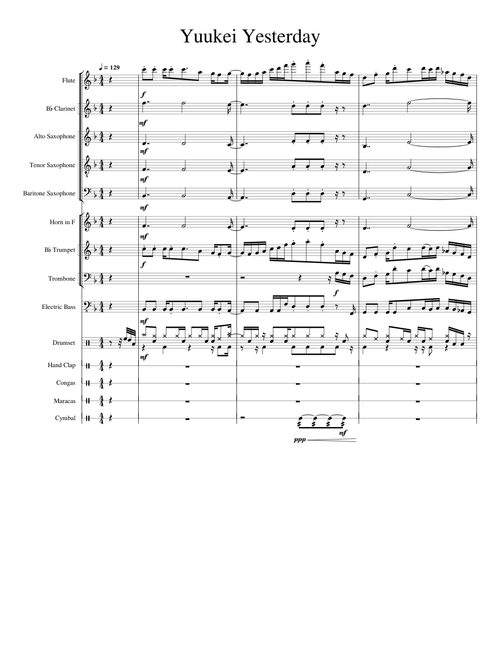 Yuukei Yesterday - Jin ft. Lisa TV size (Concert Band Arr.)