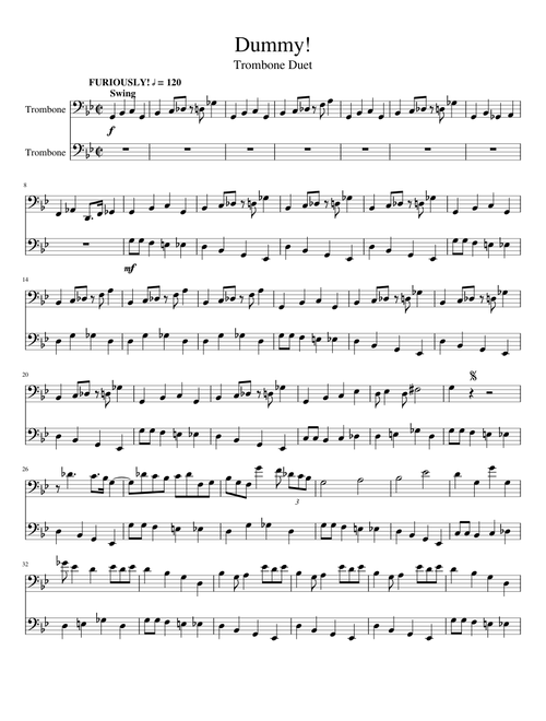 Dummy! - Trombone Duet