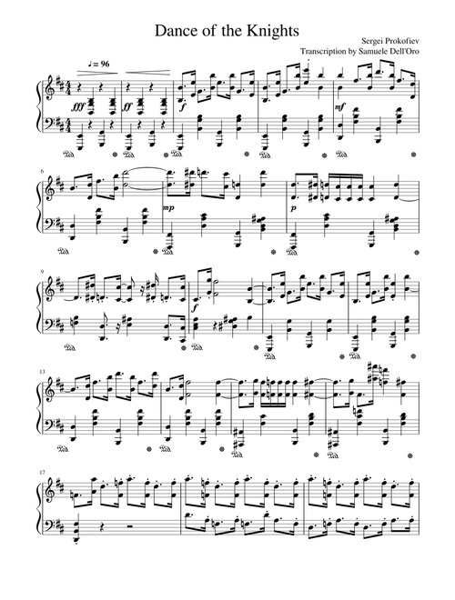Dance of the Knights – Sergei Prokofiev