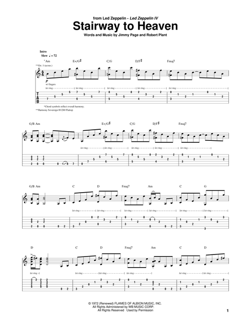 Stairway To Heaven - Led Zeppelin (Guitar Tab)