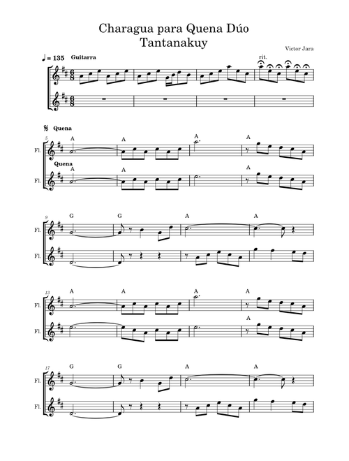 Charagua para Quena Dúo - Tantanakuy