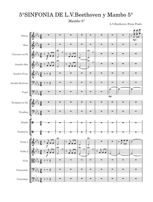5° sinfonía de Beethoven y Mambo °5  – Ludwig Van Beethoven