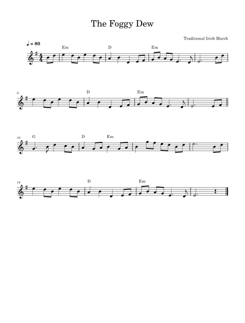 The Foggy Dew