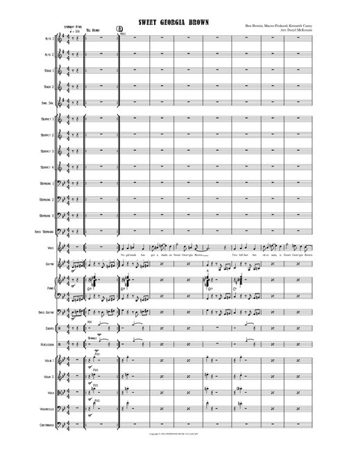 Sweet Georgia Brown (Arr. Daryl McKenzie) - Sammy Nestico (Jazz Ensemble)