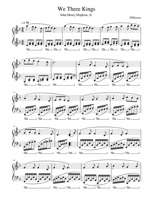 We Three Kings - Piano Arrangement