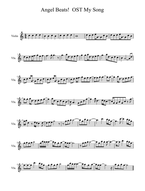 Angel Beats My Song