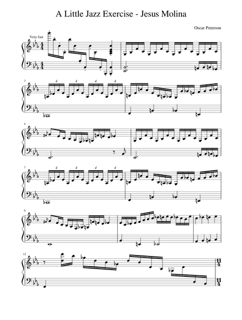 Oscar Peterson - A Little Jazz Exercise (Jesus Molina)