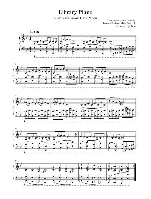 Library Piano - Luigi's Mansion: Dark Moon
