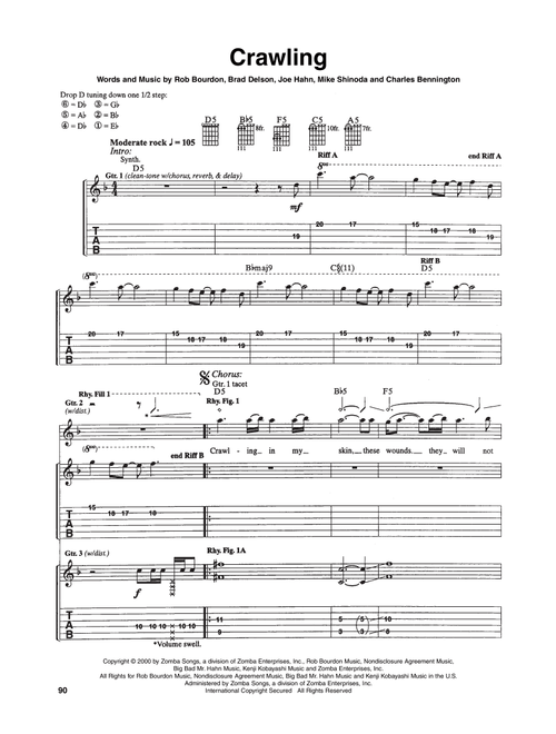 Crawling - Linkin Park (Guitar Tab)