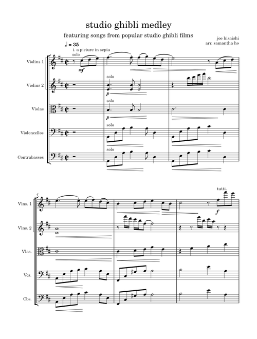 Studio Ghibli Medley – Joe Hisaishi ghibli medley