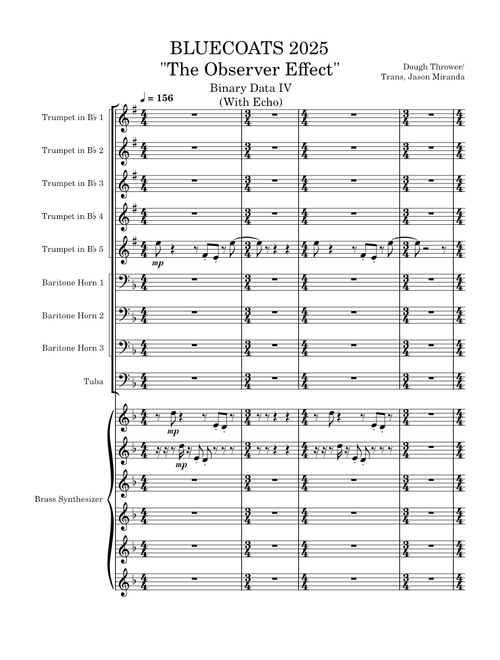 BLUECOATS 2025 Binary Data IV