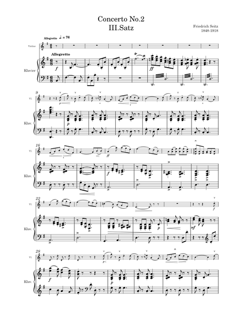 Concerto No.2 III – Friedrich Seitz