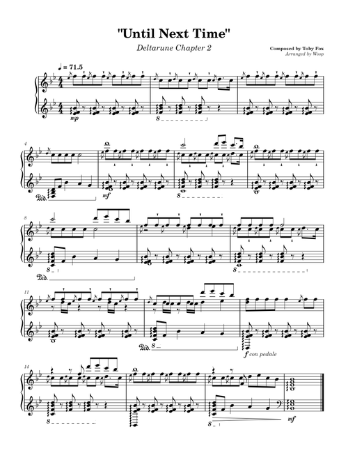Until Next Time – Deltarune Chapter 2