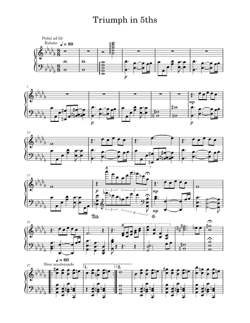 T 5ths Sheet Music For Piano Solo Musescore t-5ths-sheet-music-for-piano-solo-musescore