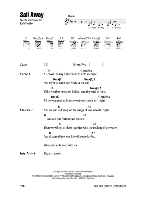 Sail Away - Oak Ridge Boys (Guitar Chords-Lyrics)