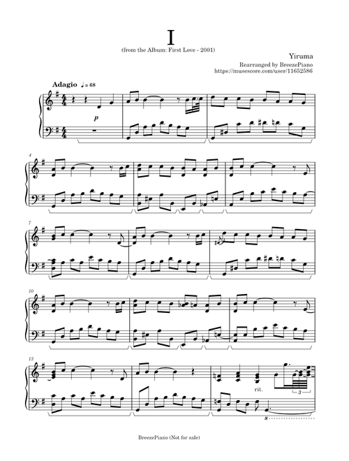 I by Yiruma - BreezePiano