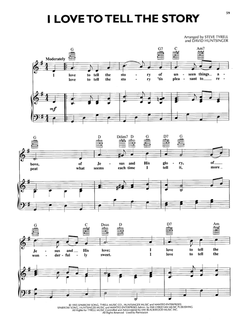 I Love To Tell The Story - Andy Griffith (Piano-Vocal-Guitar)