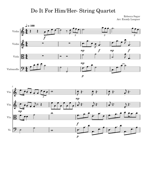 Do It For Him/Her (String Quartet)