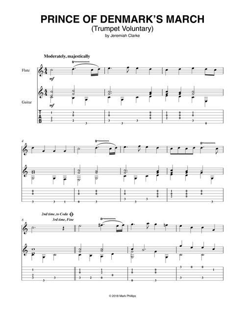 Prince of Denmark's March (Trumpet Voluntary) (Arr. Mark Phillips) - Jeremiah Clarke (Instrumental Duet)