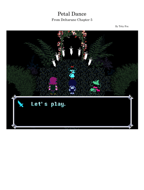 Petal Dance – Toby Fox | Deltarune Chapter 5 OST