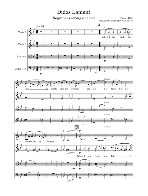 Dido's Lament – Henry Purcell