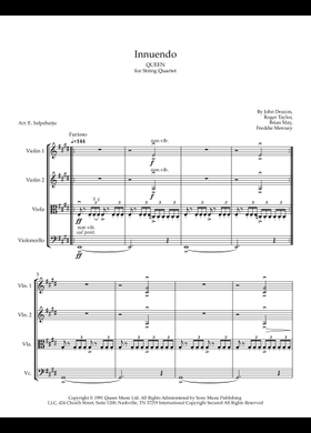 Free Innuendo by Queen sheet music | Download PDF or print on