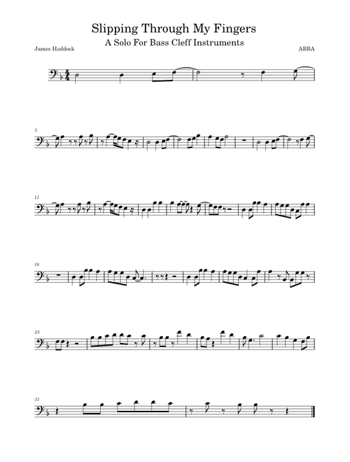 Slipping through my fingers – ABBA