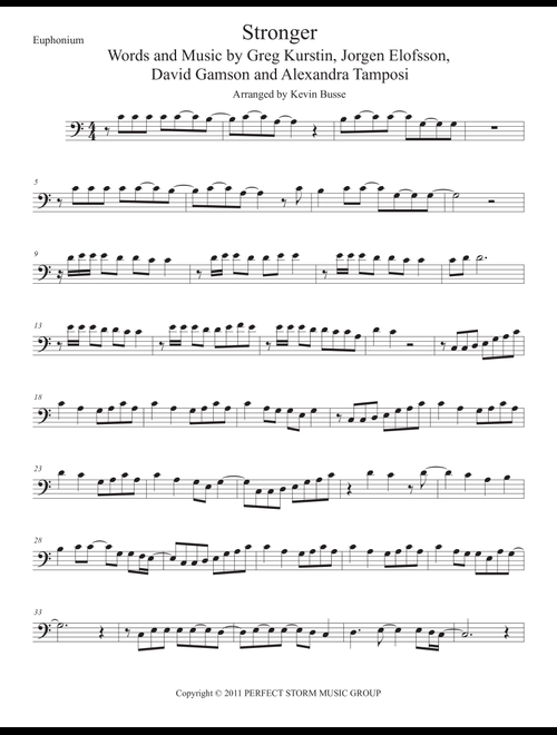 Stronger (What Doesn't Kill You) (Arr. Kevin Busse) - Kelly Clarkson (Euphonium Solo)