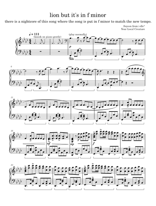 Lion – i-dle* (FKA (G)I-DLE) in F Minor
