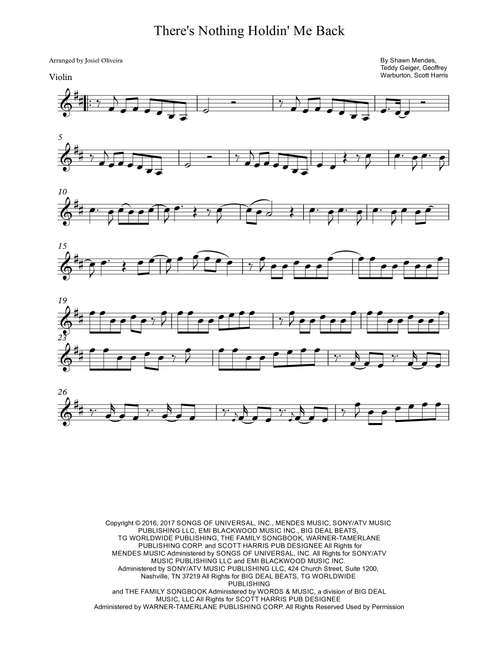 There's Nothing Holdin' Me Back (Arr. Josiel Oliveira) - Shawn Mendes (Violin Solo)