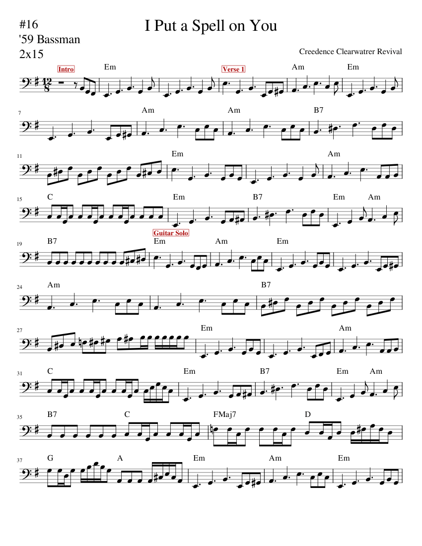 I Put a Spell on You - piano tutorial