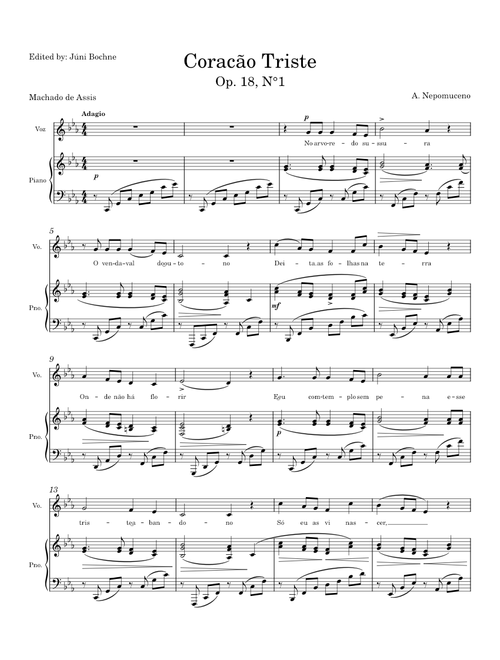 Coração Triste – Alberto Nepomuceno
