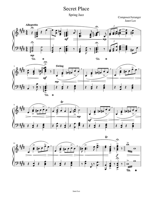 Secret Place – janetsmusicpa