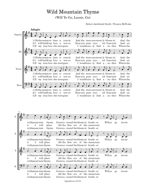 Wild Mountain Thyme – Traditional Scottish Folk Tune