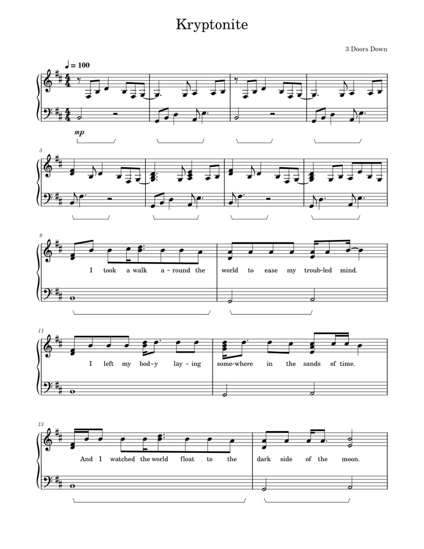 Play kryptonite 3 doors down on sale
