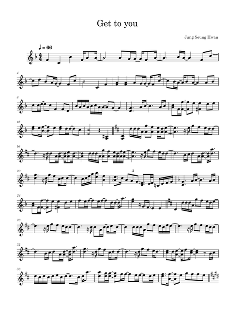 Day and Night – Jung Seung Hwan Get to You-Jung Seung Hwan-Violin
