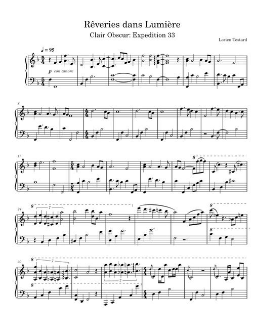 Rêveries dans Lumière - Clair Obscur: Expedition 33 Solo Piano