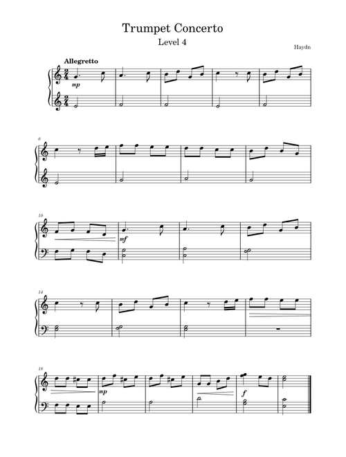 Trumpet Concerto in E-flat major, Hob.VIIe:1 – Joseph Haydn